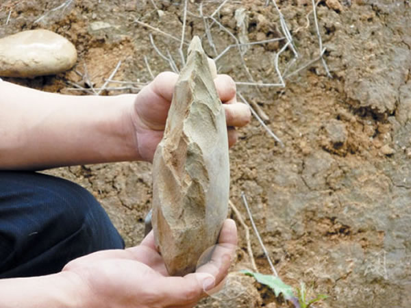 重庆大渡口石盘村发现旧石器时代石斧